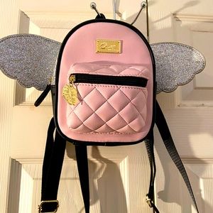 Luv Betsey by Betsey Johnson Glitter Wings Mini Backpack